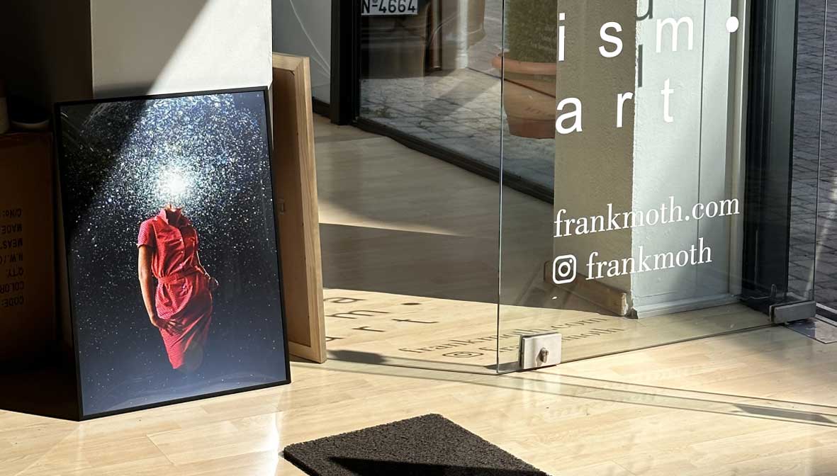 Framed artwork by Frank Moth