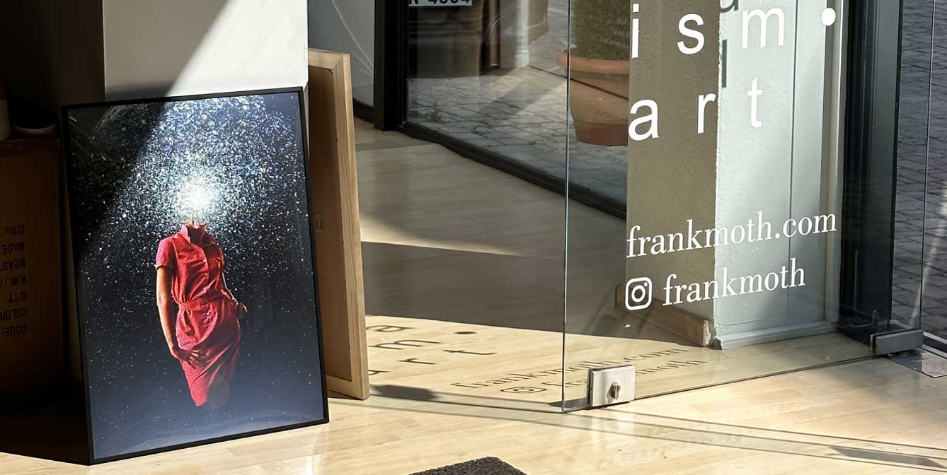 Framed artwork by Frank Moth
