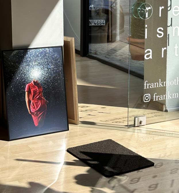 Framed artwork by Frank Moth